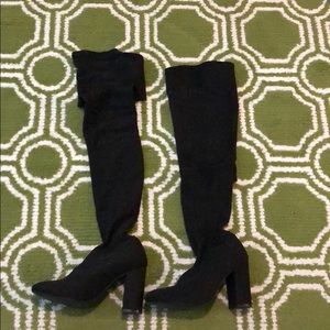 Zara Sparkle Over The Knee Boots